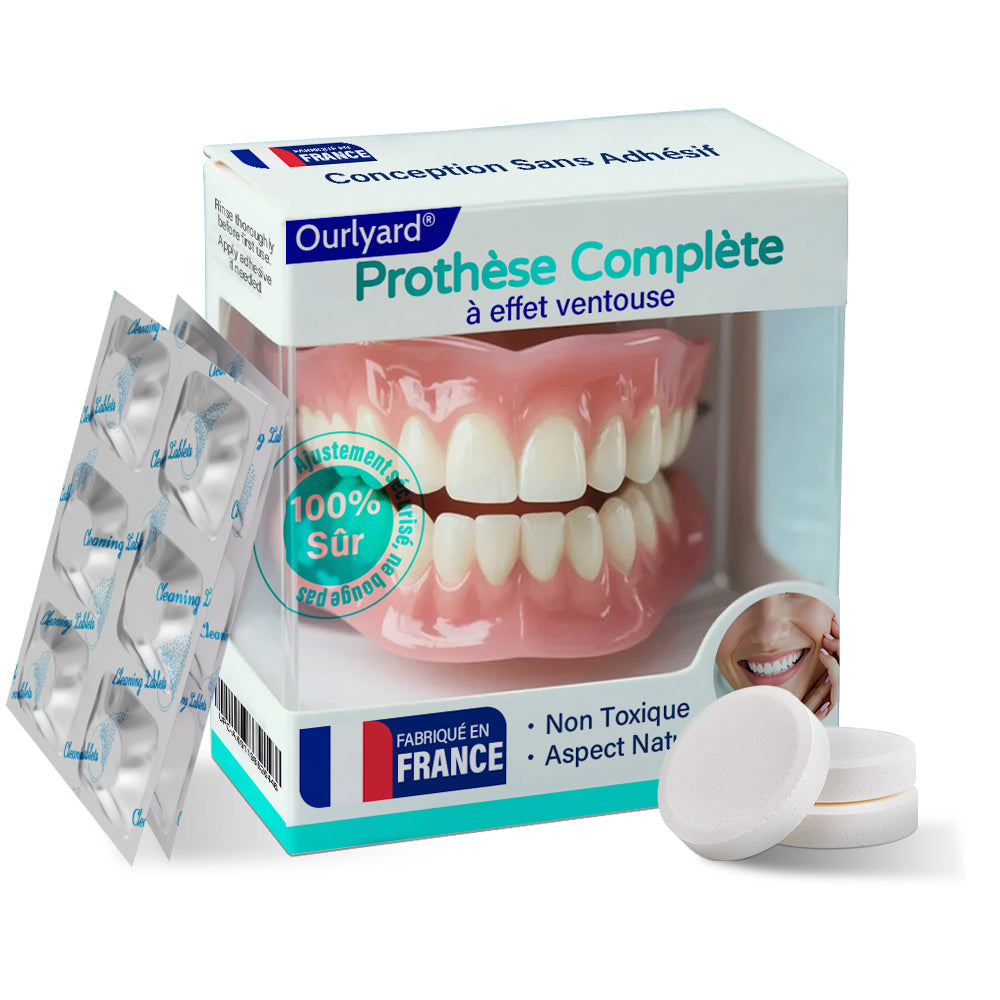 ✅ Fabriqué et expédié depuis la France | Prothèse complète à succion Ourlyard® 🍀