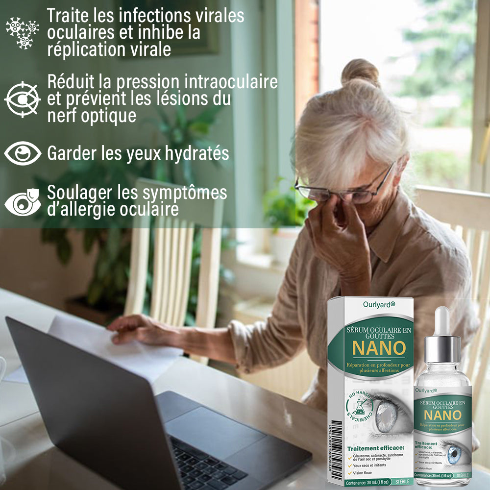 đ©ââïžOurlyardÂź SĂ©rum de Gouttes pour les Yeux Nano â
Convient Ă la presbytie, au syndrome de lâĆil sec, au glaucome et Ă la cataracte đ