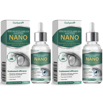 👩‍⚕️Ourlyard® Sérum de Gouttes pour les Yeux Nano ✅Convient à la presbytie, au syndrome de l’œil sec, au glaucome et à la cataracte 👀